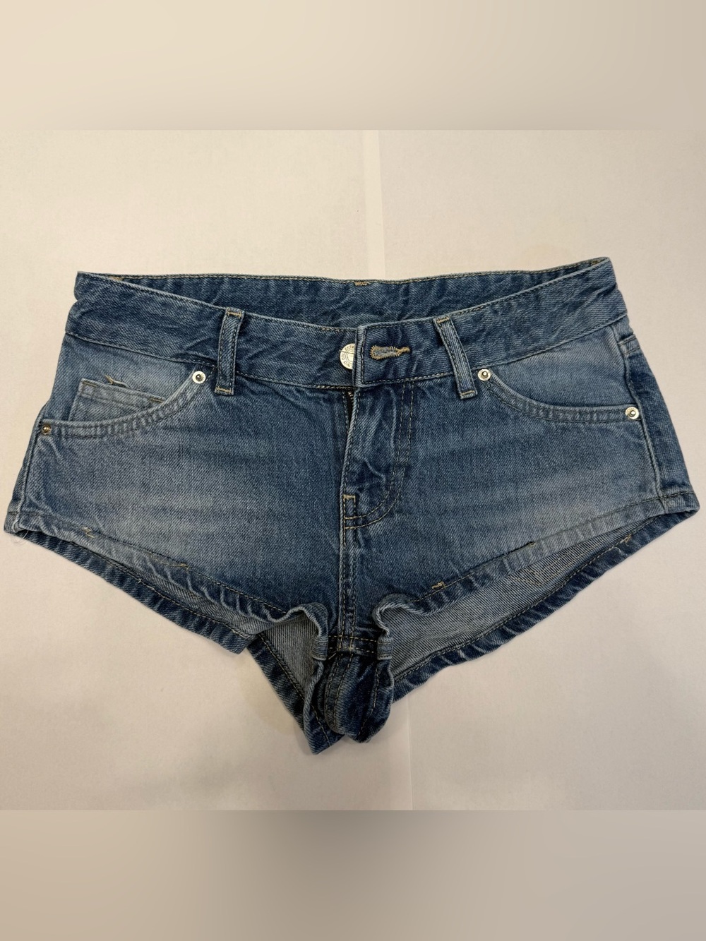 Bershka Light Blue Denim Cutoff Shorts Size XS